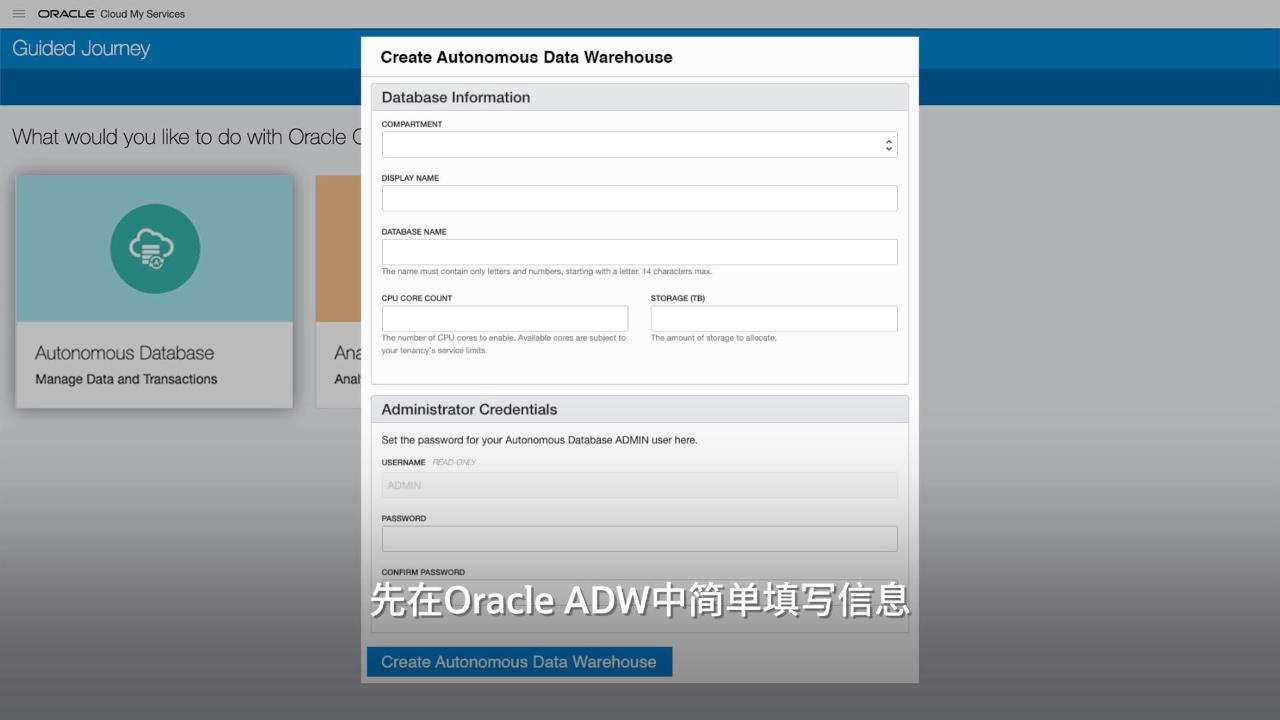 Подключение к oracle adw